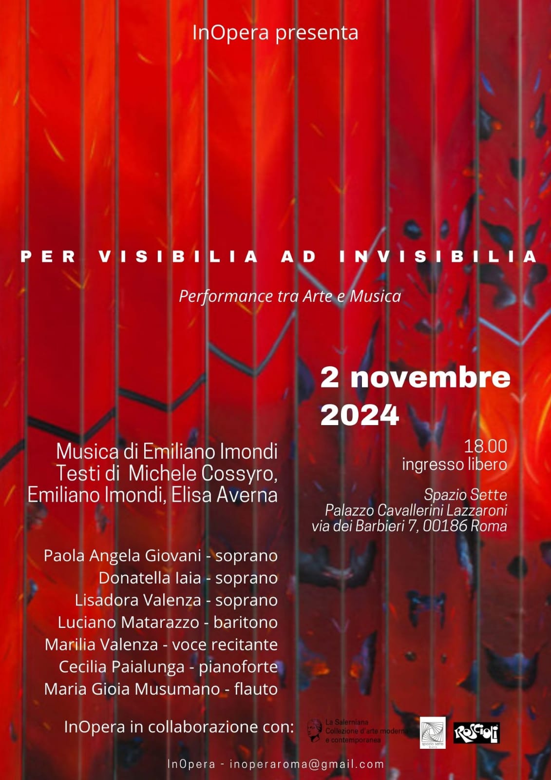 Per Visibilia ad Invisibilia | Musica per la mostra dell'artista Michele Cossyro